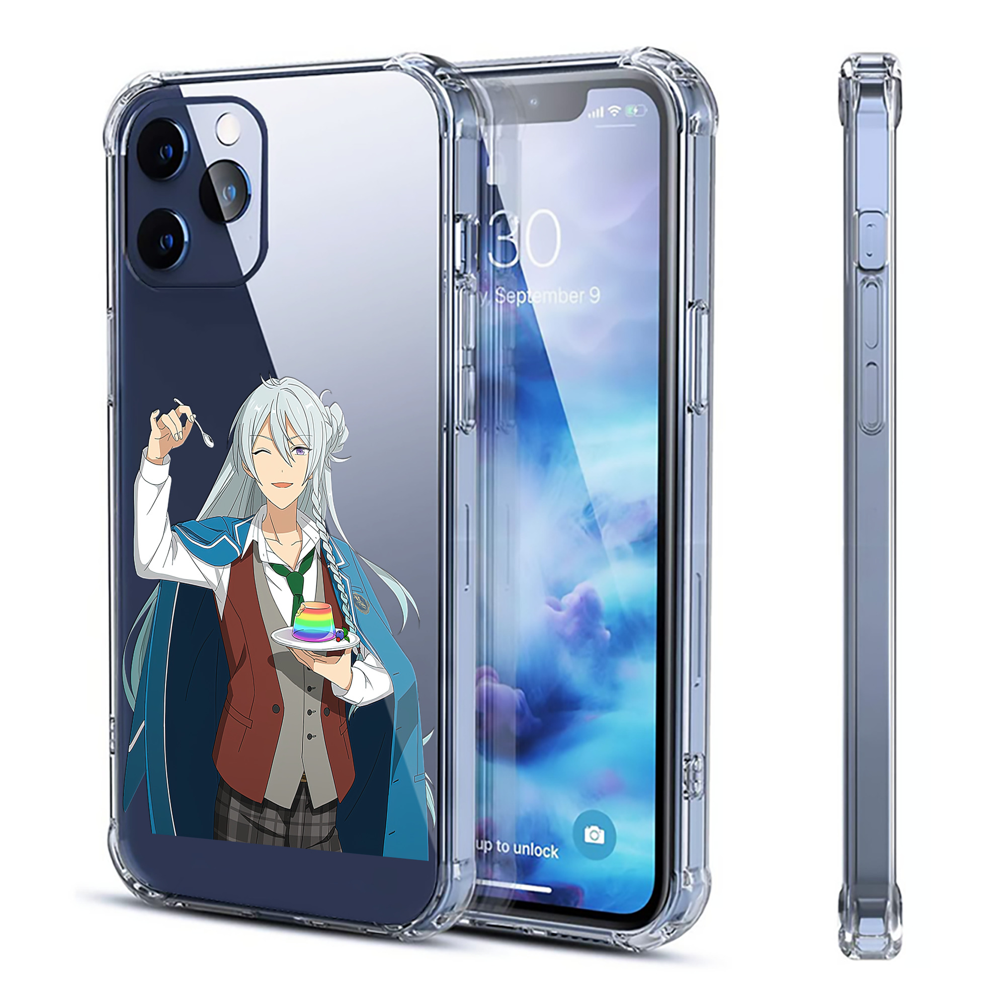 （画像用） あんさんぶるスターズ! Ensemble Stars 【iPhone 12シリーズ対応】透明スマホケース（クリアソフトケース）